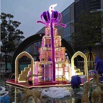 백화점 대형트리 선물 트리 쇼핑몰 장식 성탄트리 야외, 선물 상자 트리 스타일 5