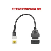 자동차 회로 할리Ducati 모토 OBD 연장 케이블위한 KTM 6pin위한 HONDA YAMAHA 기관 자전차 motobike위한, 09 보라색