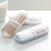 ¶⊙핫딜_A+ 보관함 수납 화장실 면봉 화장솜 케이스 인테리어소품 (Oa♭a†), 1개, Mognol™ 그레이_Mn™