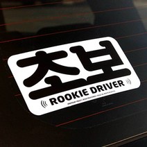 여자 친구 운전 면허 시험 합격 기념 초보 스티커