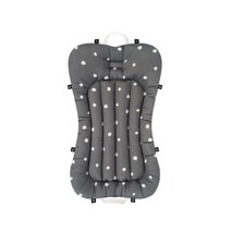 리틀시드 신생아 휴대용 아기침대 접이식 이동식 유아침대 에어메쉬, 폴카도트 그레이