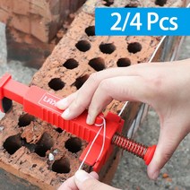 건설 도구 부속 부품 레벨링 에ㅜ지 타일 스페이서 2/4pcs Bricklaying 와이어 서랍 라이너 벽 빌딩 프레임 러너 엔지니어링, [04] M 4Pcs 1518cm