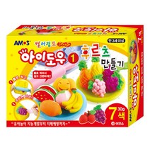 에브리데이쇼핑아모스 아이도우 후르츠 만들기 AM-827 공예재료 칼라믹스 점토공예 컬러클레이 고무찰흙+dpqmflepdl, 상품대박, 상품대박