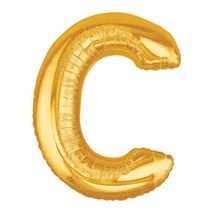 제이벌룬 알파벳 숫자 파티은박풍선 골드[대], C