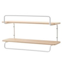 이케아 스포르트슬리그 트로피용 벽선반 화이트 50x20x30cm 자작나무, 없음