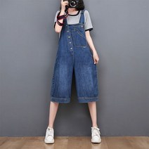 [이꾸띠] 카운트리 여성 봄 가을 데님 부분 워싱 티셔츠 와 잘 어울리는 맬방 원피스