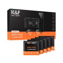 K&F Concept 다목적 김서림 방지용 안티포그융 120매 렌즈클리너 안경닦이 휴대폰클리너, 단품