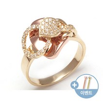 [비앤비골드]14k 유니크 콤비 반지 RSS18374