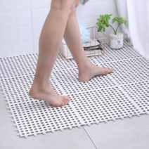 마벨인홈 화장실 발코니 안전 미끄럼방지 패드 욕실매트 6개, 화이트