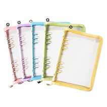 6공 포카바인더 포토카드 보관 A5 다이어리 앨범 스티커 엽서 티켓 인생네컷 포켓 북, 옵션 02 포카바인더 (세트), 스카이, 가로 2칸속지(10장)