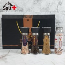 히말라야 핑크 솔트 선물세트 핑크소금+통후추+참깨+소금리필 추석 설 결혼 결혼식 돌 잔치 조의 조문 승진 회사 답례품 명절 선물셋트 소금 그라인더, 핑크솔트 4종선물세트 + 친환경안심포장, 개별디자인