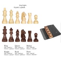 고급 체스 세트 게임 원목 체스판 자석 보드게임 chess Chess chessset 독일 기사 조각 무거운 주사위 실내 엔터테인먼트 퍼즐 생일 선물, 자기 나무 세트