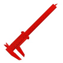 0-150mm 플라스틱 측정 버니어 캘리퍼스 문신 캘리퍼스 눈금자 게이지 플라스틱 눈금자 정확한 측정 도구 버니어 캘리퍼스, a-0-150mm 레드