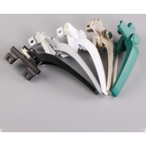 루버창손잡이 방충망 터닝도어 버클 잠금 프로젝트창, 모조 스틸 색상 2 개 무료 나사 오른쪽