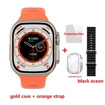 스마트워치 849mm 420*485 NFC 리로지오 intente PK ZD8, Orange-ocean Black_49mm