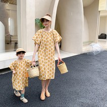 프렌치 도트 엄마랑딸 커플룩 모녀룩 패밀리룩 여름 원피스