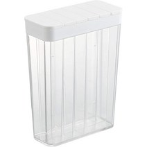 야마자키 Home Tower 곡물 용기 식품 보관 및 정리 세트 원 사이즈 화이트, Solid, Modern