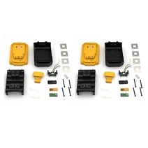 디월트 18V 20V dcb183에 대 한 2x DCB200 리튬 이온 배터리 플라스틱 케이스 PCB 충전 보호 회로 보드 셸