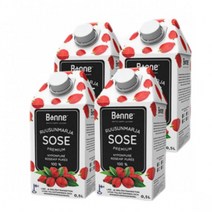 본네 로즈힙 퓨레 주스 500mL 4개입