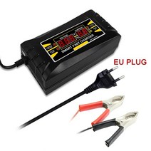자동차 컨버터 인버터 완전 자동 배터리 충전기 150v250v 12v 6a 습식 건식 납산 디지털 lcd 디스플레이 스마트 고속 전원 충전, 유럽 ​​연합