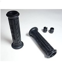 일본직발송 10. SUPERGRIP (슈퍼 그립) 자전거 커스텀 그립 : 관통 식 블랙 길이 130MM 바 엔드 캡 부착 S