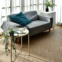 조립식 데크타일 9p 베란다 마루 바닥재 야외데코 헤링본, 브라운-9P