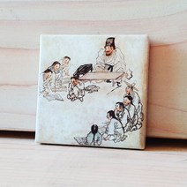 명화타일마그넷 단원 김홍도_서당