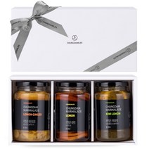 청담라이프 청담 자연담은 과일청 3종 선물세트, 1set, 레몬청+배도라지대추청+애플시나몬청