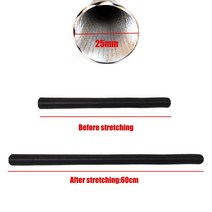 무시동히터 25/42/60/75mm 자동차 에어 히터 덕트 파이프 호스 라인 블랙 디젤 주차 히터용 공기 흡입 배기, [01] 25mm Length 60cm