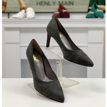 헨리메인 스틸레토 스웨이드 펌프스힐 8cm