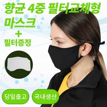 면 마스크 필터 교체형 4중 입체마스크 교체필터 기본20매포함 국내생산, 6장
