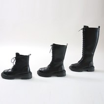 로아브 숏&미들&롱 레이스업 통굽 워커부츠 5cm