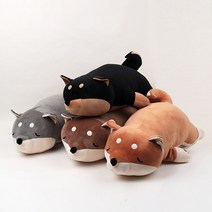 토이웍스 KC정품 눕시바 강아지 시바 애착 인형 100cm, 비트마인드 허니브라운