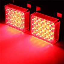 자동차 오토바이 LED 스트로브 경광등 싸이키, 나. 12V LED경광등 레드+레드