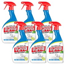 무균무때 욕실 물때 강력제거 욕실용 세정제 900ml / 허브향 대용량, 6개