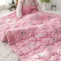 마우스 아사면 순면 60수 유아용 낮잠이불, 마우스-핑크