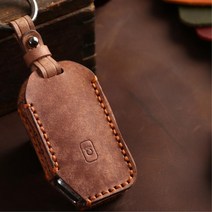 K5 렌트카 법인차 글자각인 소가죽 차키케이스 키커버 남편선물 번호새김, 브라운
