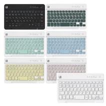 블루투스 컬러 슬림키보드 8인치 10인치 13인치 안드로이드 윈도우 ios mac호환 10m연결 c-type 충전 3개월 대기모드 45시간 작업 적은소음, 블루