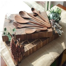 비앙코가구 주방 나무 조리도구 키친툴 집기류 6종, 1. 튀김용 젓가락