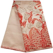 Kalame 자카드 직물 브로케이드 레이스 실크 나이지리아 금박 결혼 F2949, 6african lace fabric_5 야드