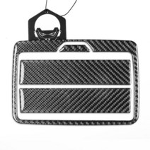 고급 BMW X3 F25 2011- X4 F26 2014- 자동차 뒷 컵 홀더 패널 커버 트림 리얼 카본 파이버 인테리어 스타일링 액세서리, [02] Black