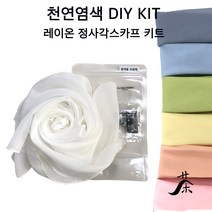 [1인용] 천연염색 DIY 텐셀 쁘띠 스카프 / 자연염색 미니 머플러 체험학습용 만들기 재료 / 13색 택1, 5.아선약(피치)