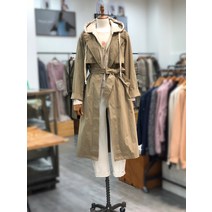 써스데이아일랜드 후드포인트 트렌치코트 t226mct131