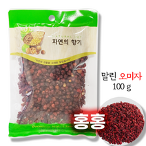 홍홍 중국식품 중국산 건조 오미자 100g 말린 오미자 중국오미자 오미자술 오미자차 중국산, 1개