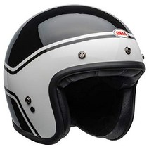BELL 커스텀 500 헬멧 (매트 블랙 - 라지), Small, Streak Gloss Black/White