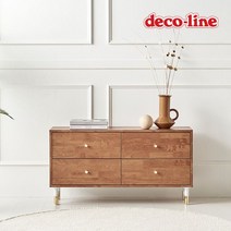 [천삼백케이] [데코라인] 코넬 벤 1000B 2단 거실장 DNE002, 화이트