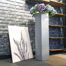 [무료배송EVENT] 핸즈홈 필아르떼 대형 화분, 모던 헥사곤(실버) M (HH-406)