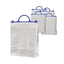 Across 보냉가방 알루미늄 5개묶음 에코백 알루미늄가방 보온마치 손잡이 쿨러백, 알루미늄 가방(6L) 5개입