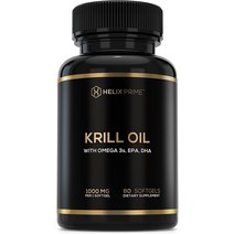 헬릭스 프라임 크릴 오일 소프트젤 메가 레드 슈페리어 남극 퓨어 오메가 3 EPA DHA 함유, 기본