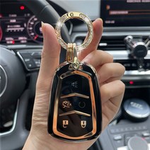 자동차 키홀더 키케이스 캐딜락 ats ct6 cts dts xt5 escalade, b 링이 있는 블랙